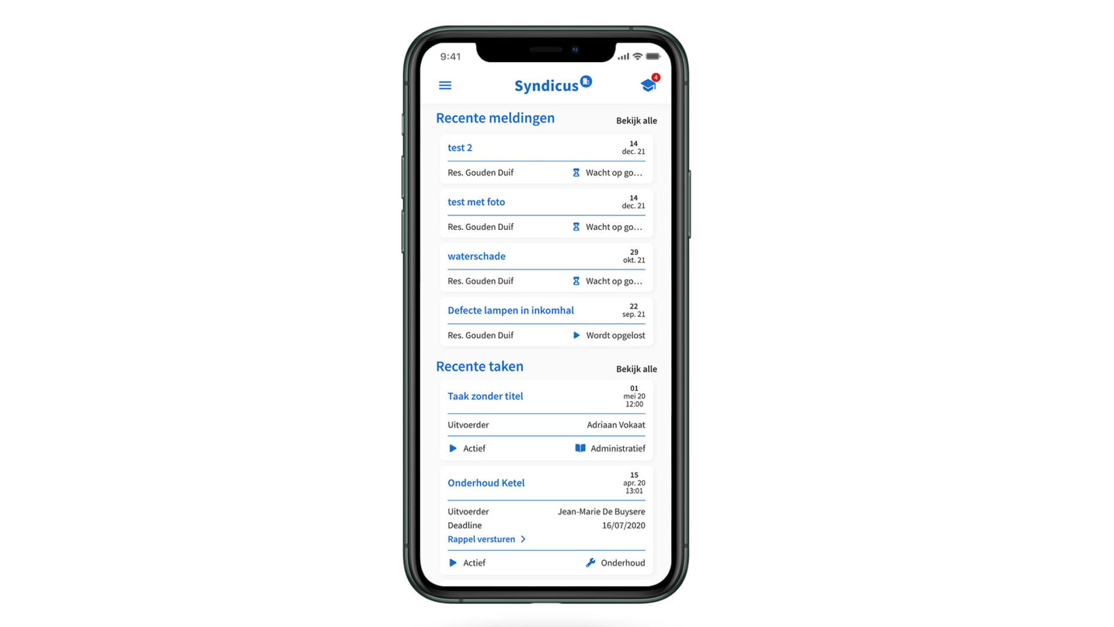 Syndicus dashboard